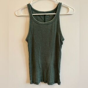 Green tank top